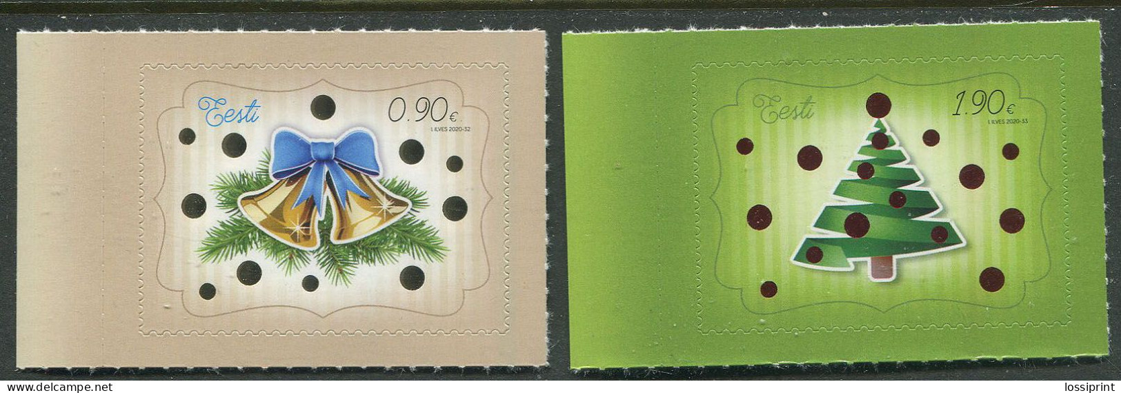 Estonia:Unused Stamps Christmas 2020, MNH - Estland