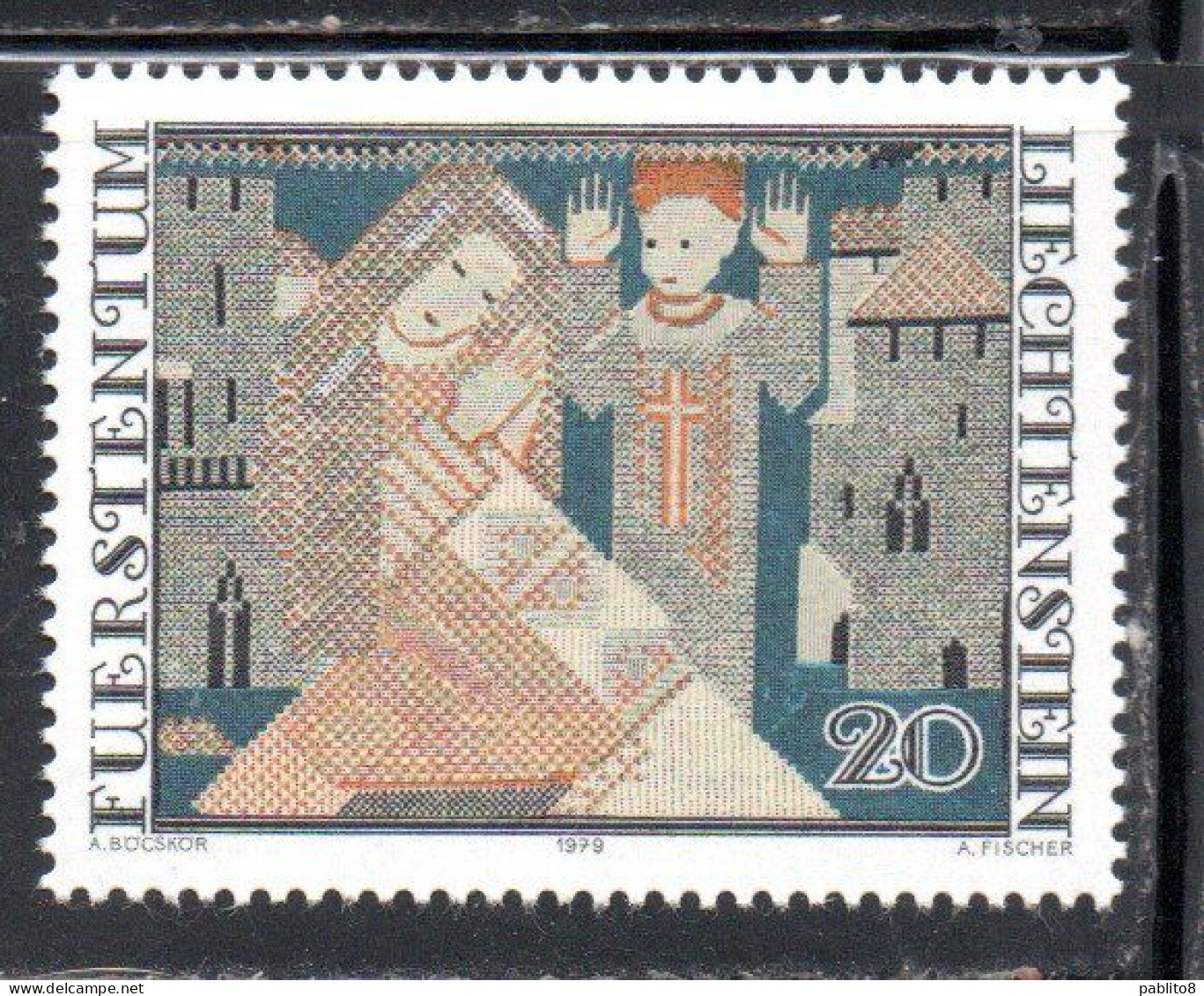 LIECHTENSTEIN 1979 CHRISTMAS WEIHNACHTEN NATALE NOEL NAVIDAD 20c MNH - Nuovi