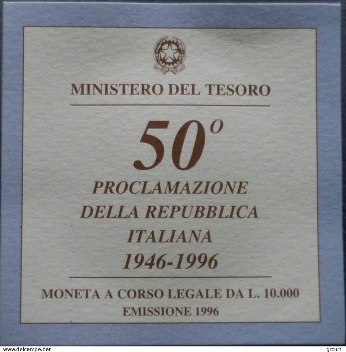 Italia - 10000 Lire 1996 - 50° Proclamazione Della Repubblica - 10 000 Liras