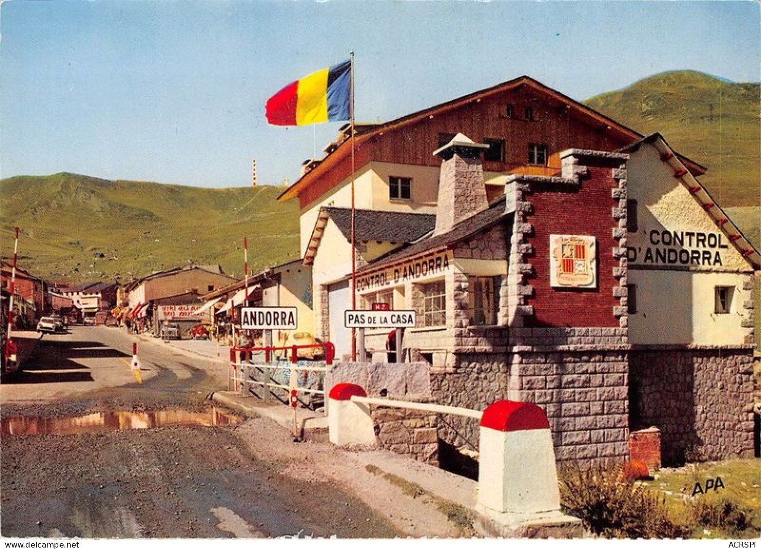 VALLS D ANDORRA PAS DE LA CASA Frontiere Franco Andorranne 3(scan Recto-verso) MA1818 - Andorra