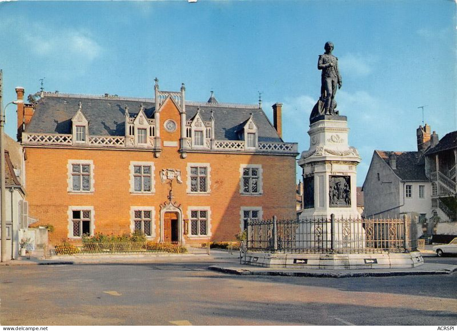 AUXONNE Hotel De Ville Et Statue De Napoleon 1er 17(scan Recto-verso) MA1805 - Auxonne