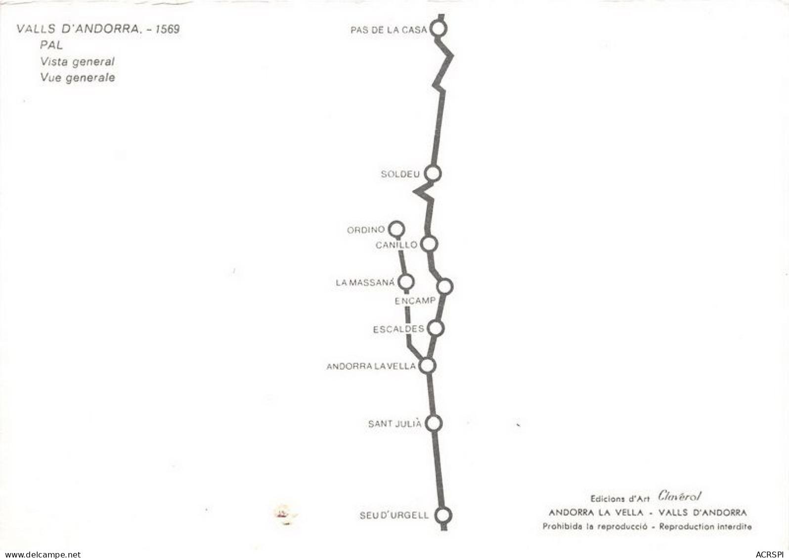 VALLS D ANDORRA Vue Generale 24(scan Recto-verso) MA1803 - Andorre