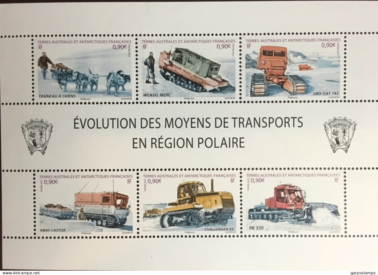 French Antarctic Territory TAAF 2010 Transport Sheetlet MNH - Unused Stamps