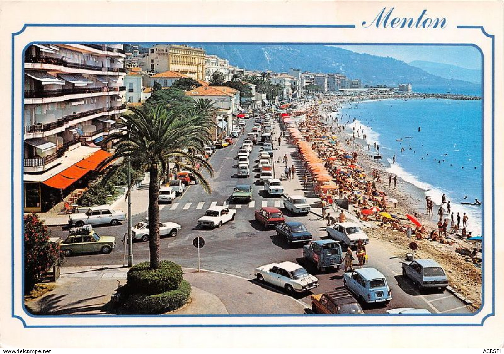 MENTON La Perle De France Boulevard Generale Leclerc Et La Plage 16(scan Recto-verso) MA1829 - Menton