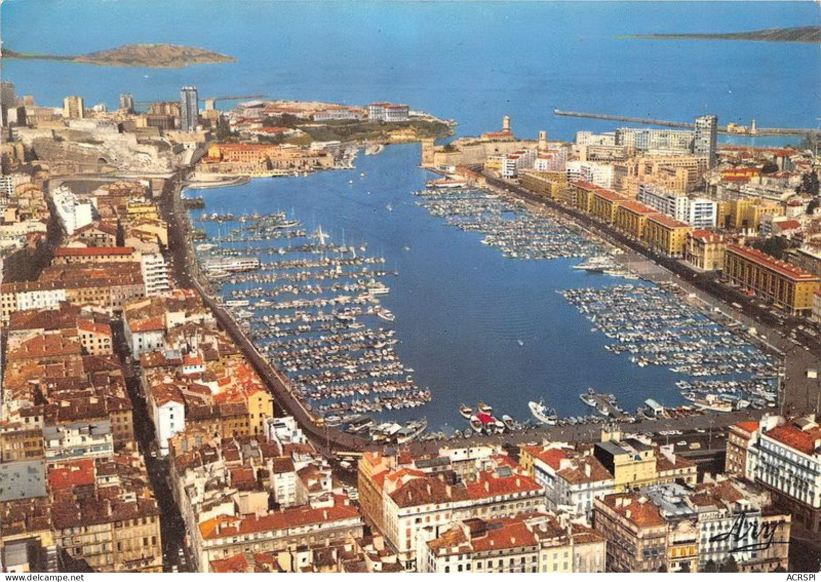 MARSEILLE Vue Generale Du Vieux Port 5(scan Recto-verso) MA1828 - Vieux Port, Saint Victor, Le Panier