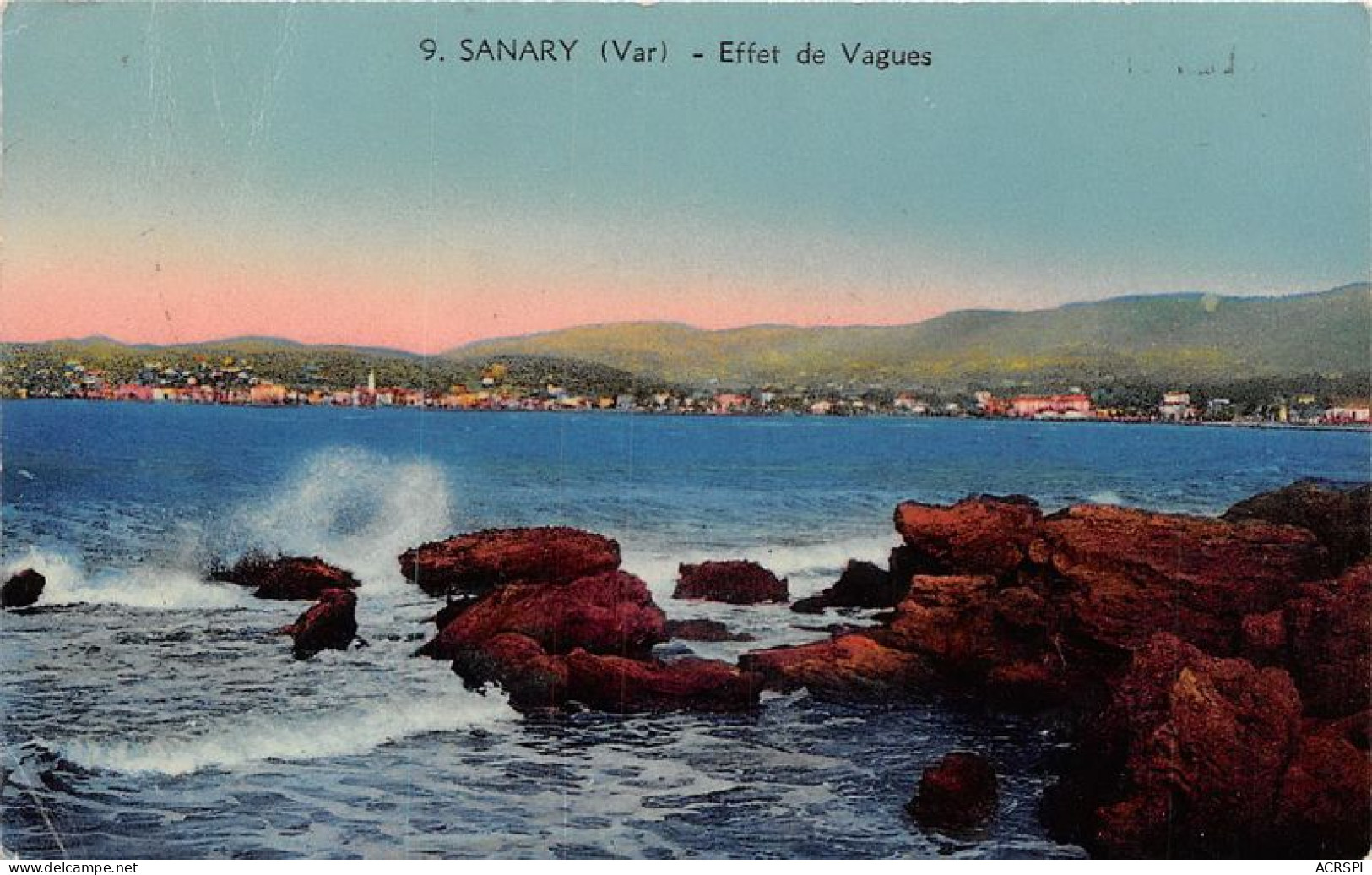 SANARY Effet De Vagues 11(scan Recto-verso) MA1821 - Sanary-sur-Mer