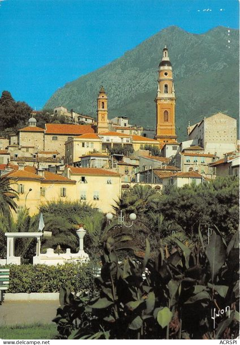 MENTON Les Jardins Du Bastion L Eglise Et La Chapelle Saint Michel 23(scan Recto-verso) MA1863 - Menton