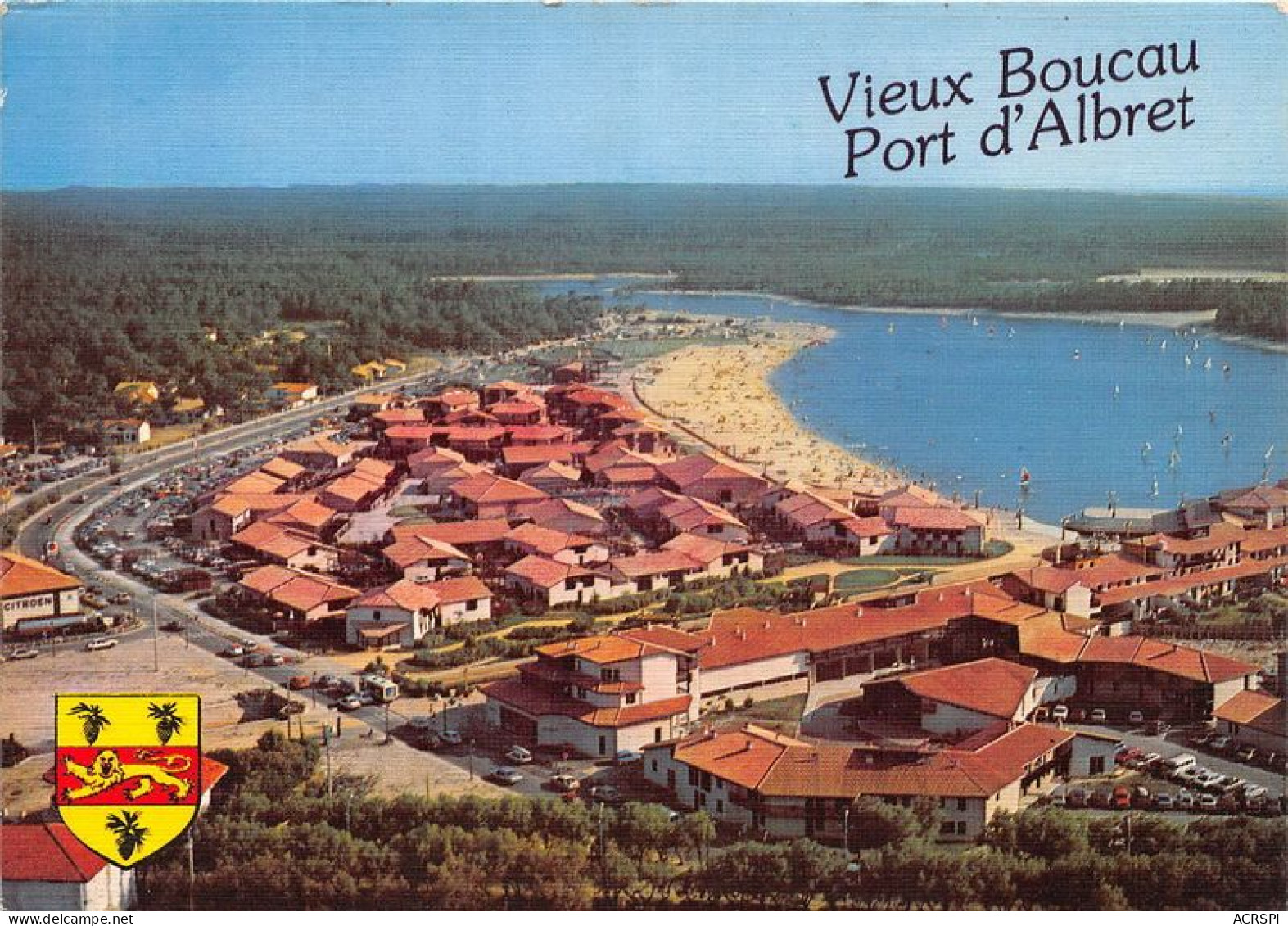 VIEUX BOUCAU PORT D ALBRET Et Le Lac Marin Au Coeur De La Foret Landaise Vue Panoramique 18(scan Recto-verso) MA1854 - Vieux Boucau