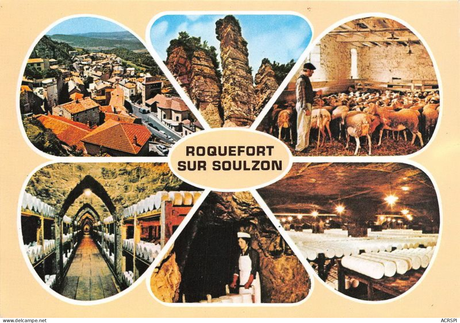 ROQUEFORT SUR SOULZON Capitale Du Roquefort 1(scan Recto-verso) MA1853 - Roquefort