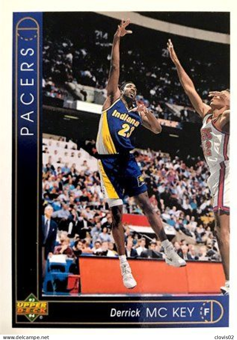 356 Derrick McKey - Indiana Pacers - Carte Upper Deck NBA 1993 - Autres & Non Classés