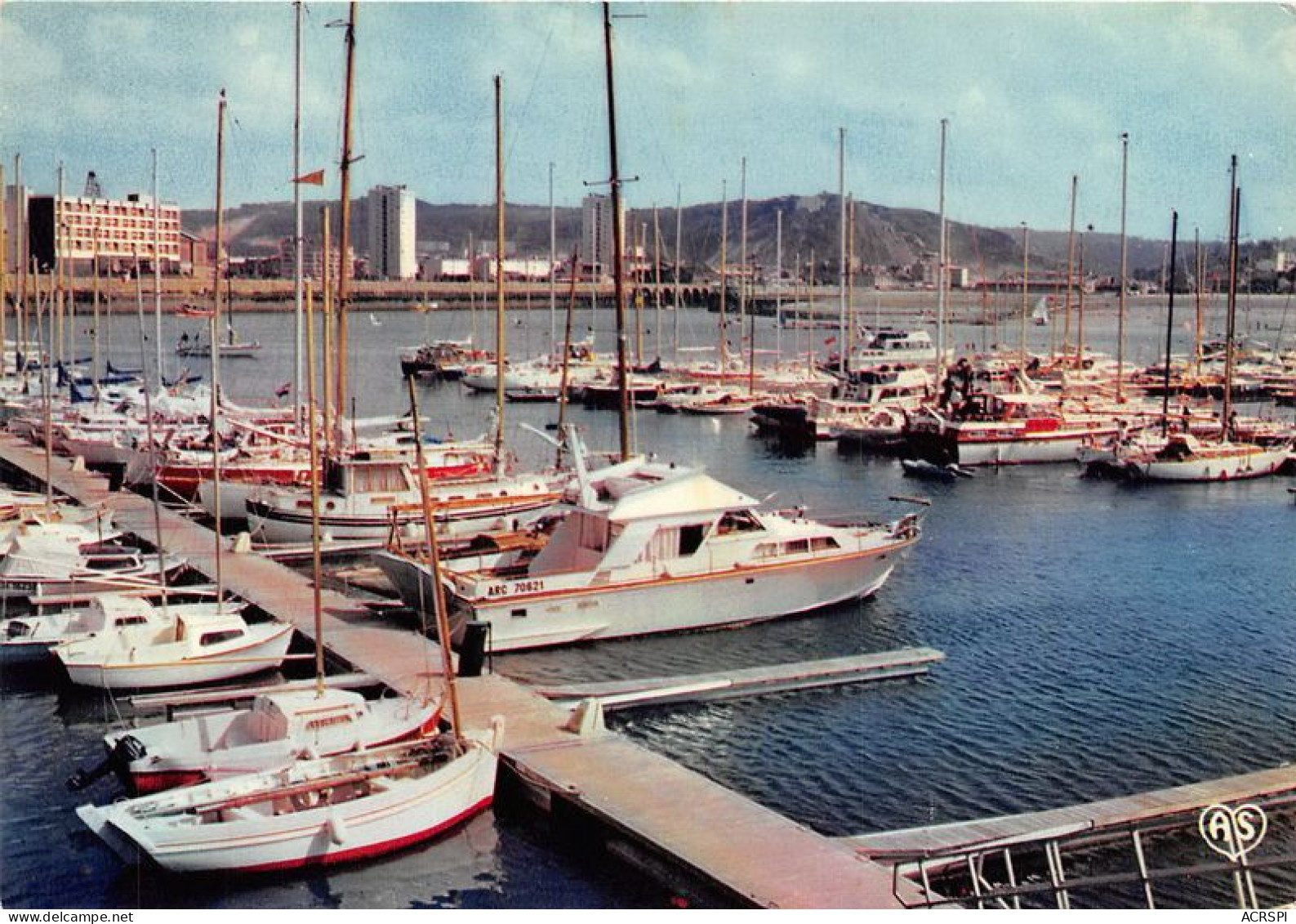 CHERBOURG L.e Port De Plaisance Chantereyne Au Fond La Montagne Du Roule 17(scan Recto-verso) MA1850 - Cherbourg