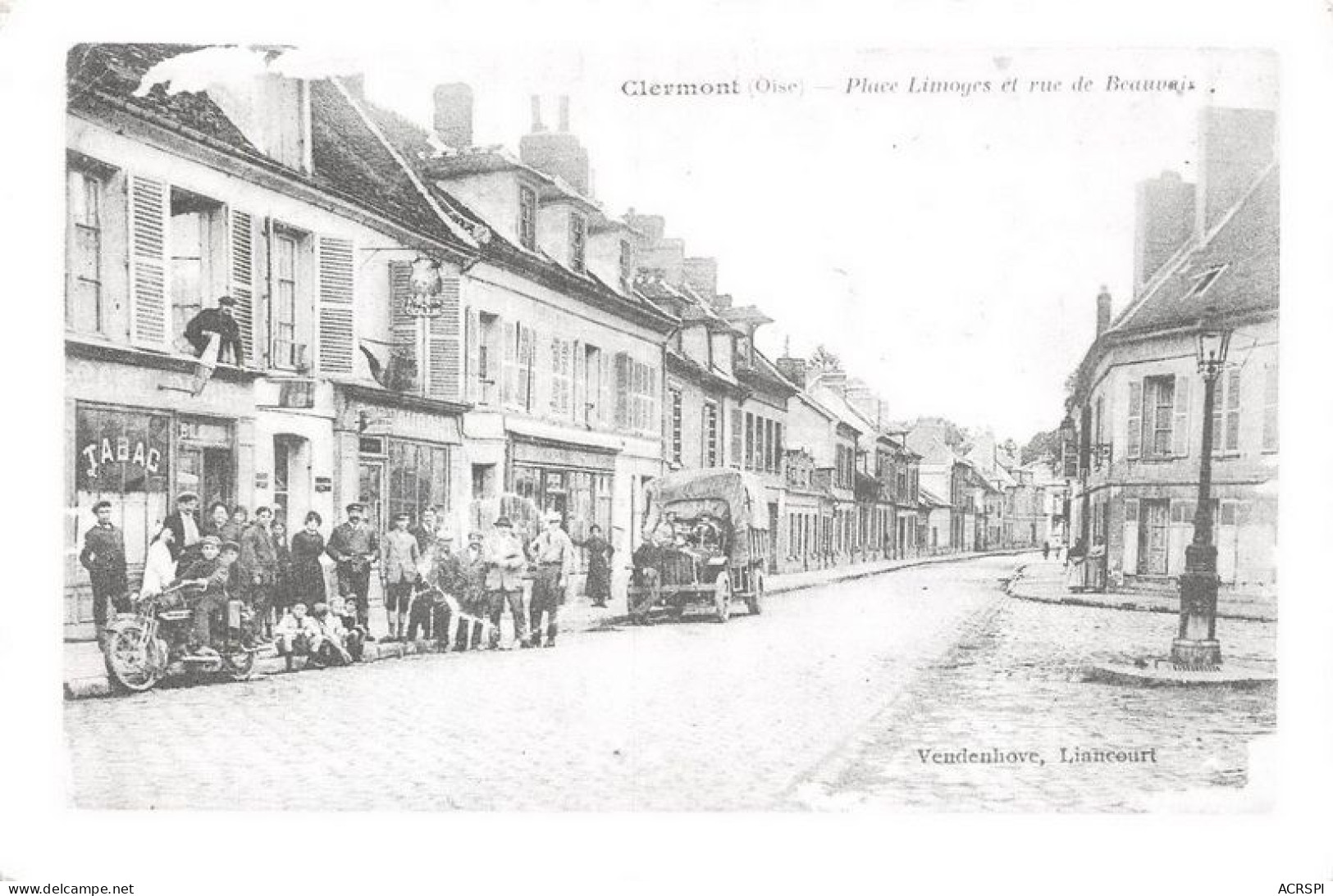 CLERMONT Place Limoges Et Rue De Beauvais 28(scan Recto-verso) MA1845 - Clermont