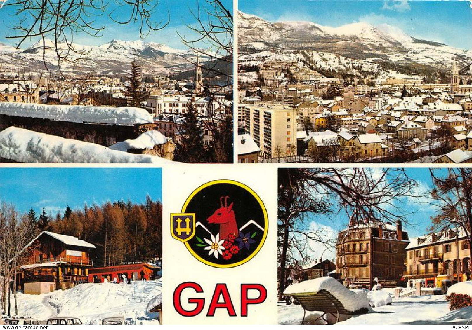 GAP Vues Generale Sous La Neige Ski De Fond Au Col Bayard 1(scan Recto-verso) MA1871 - Gap