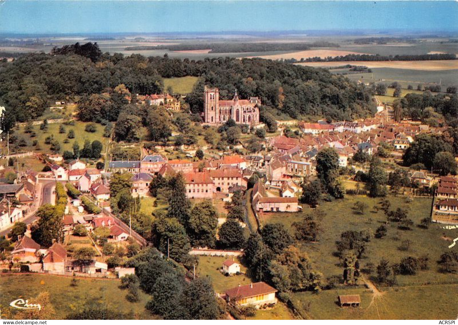 CHAUMONT EN VEXIN Vue Aerienne 9(scan Recto-verso) MA1870 - Chaumont En Vexin