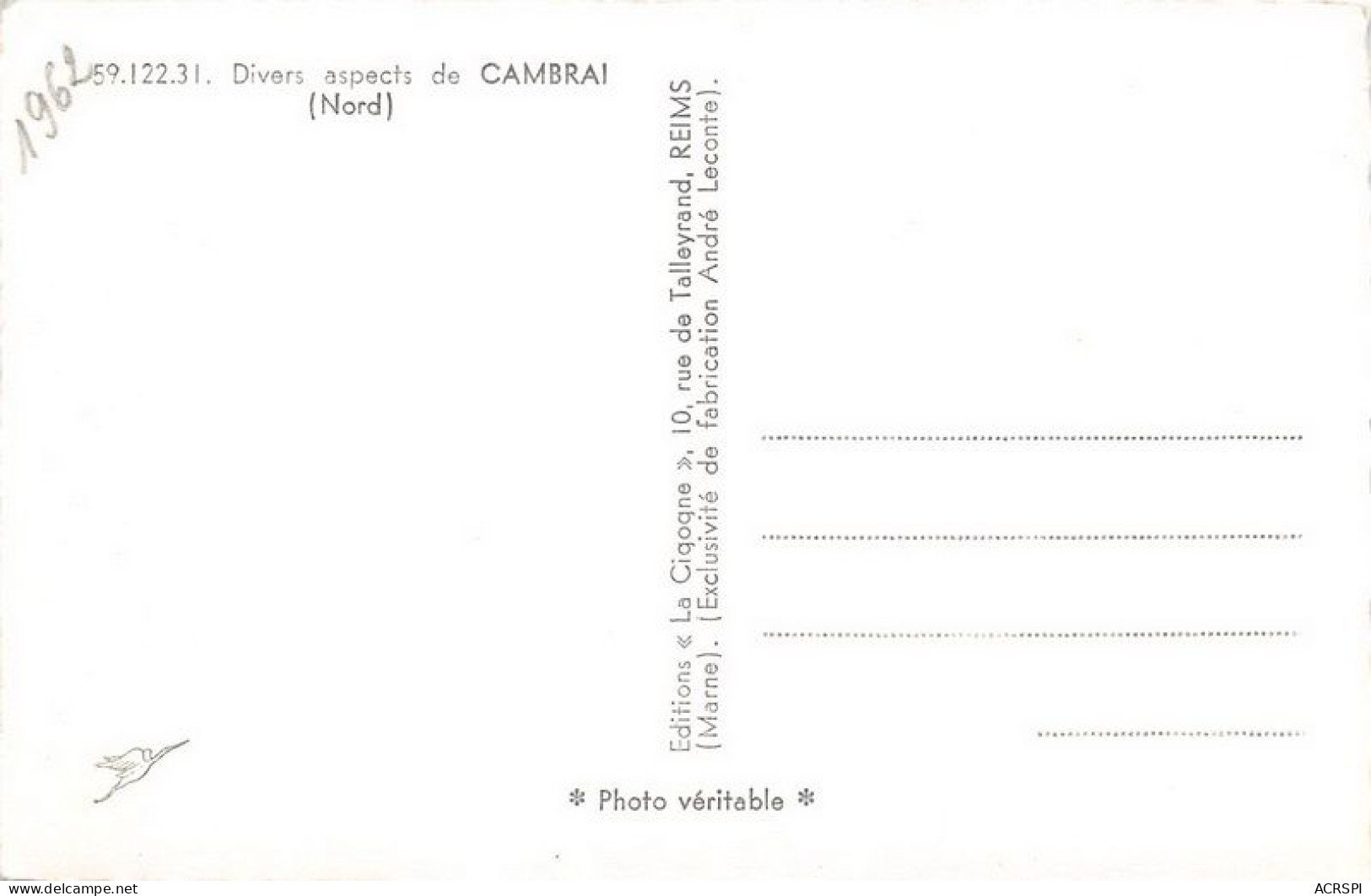 Divers Aspects De CAMBRAI 6(scan Recto-verso) MA1869 - Cambrai