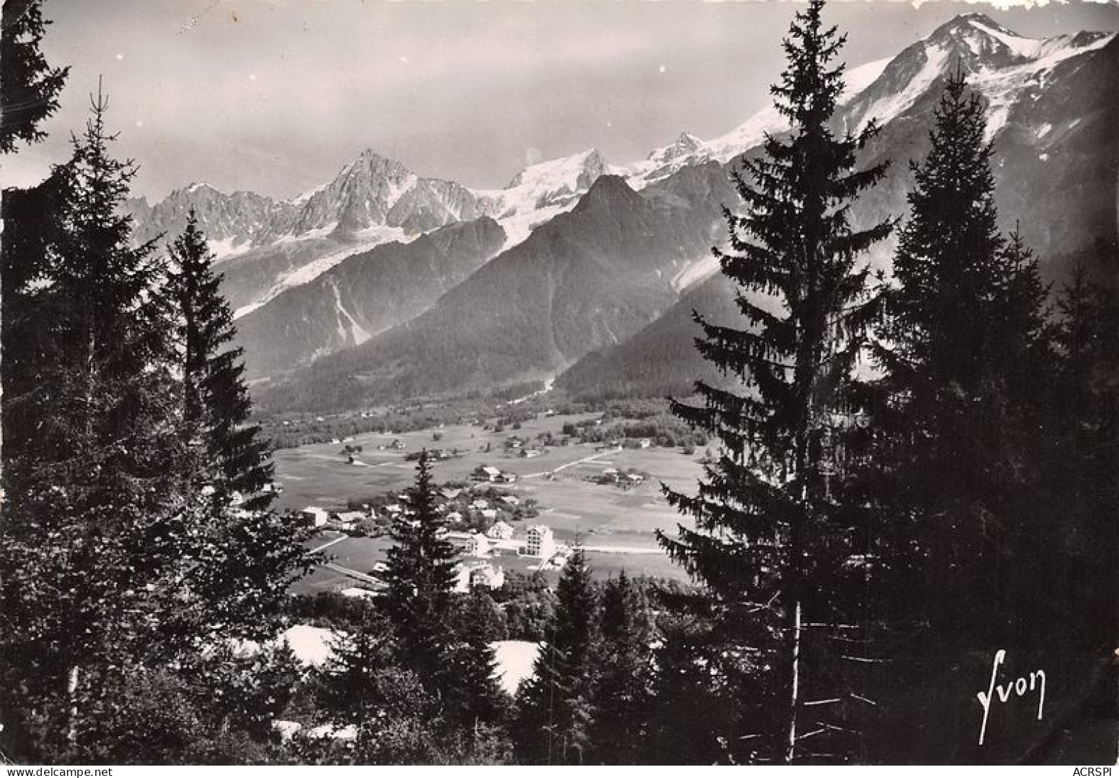 LES HOUCHES Vue Sur Les Aiguilles De Chamonix 17(scan Recto-verso) MA1865 - Les Houches