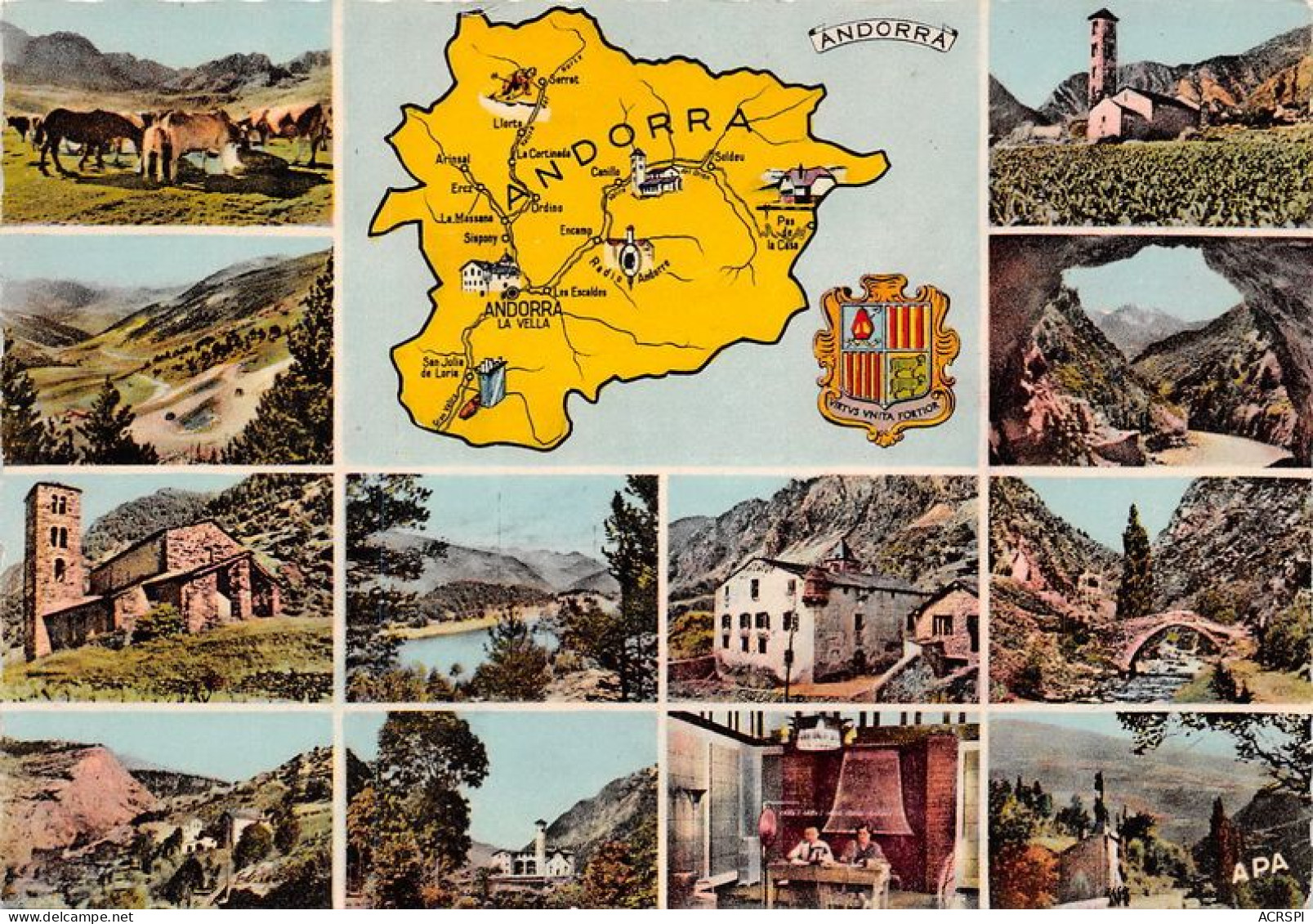 ANDORRE VALLS D ANDORRA Pas De La Casa Lacets Denvalira 12(scan Recto-verso) MA1899 - Andorra