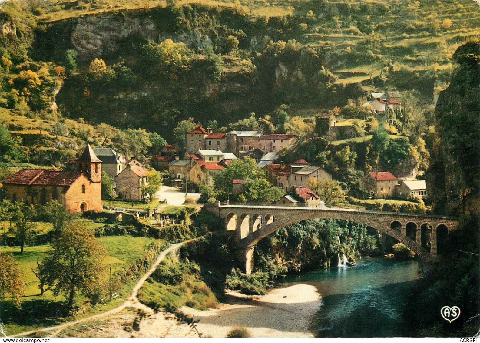 Saint Chely Du Tarn Le Pont  2   (scan Recto-verso)MA1898Ter - Saint Chely D'Apcher