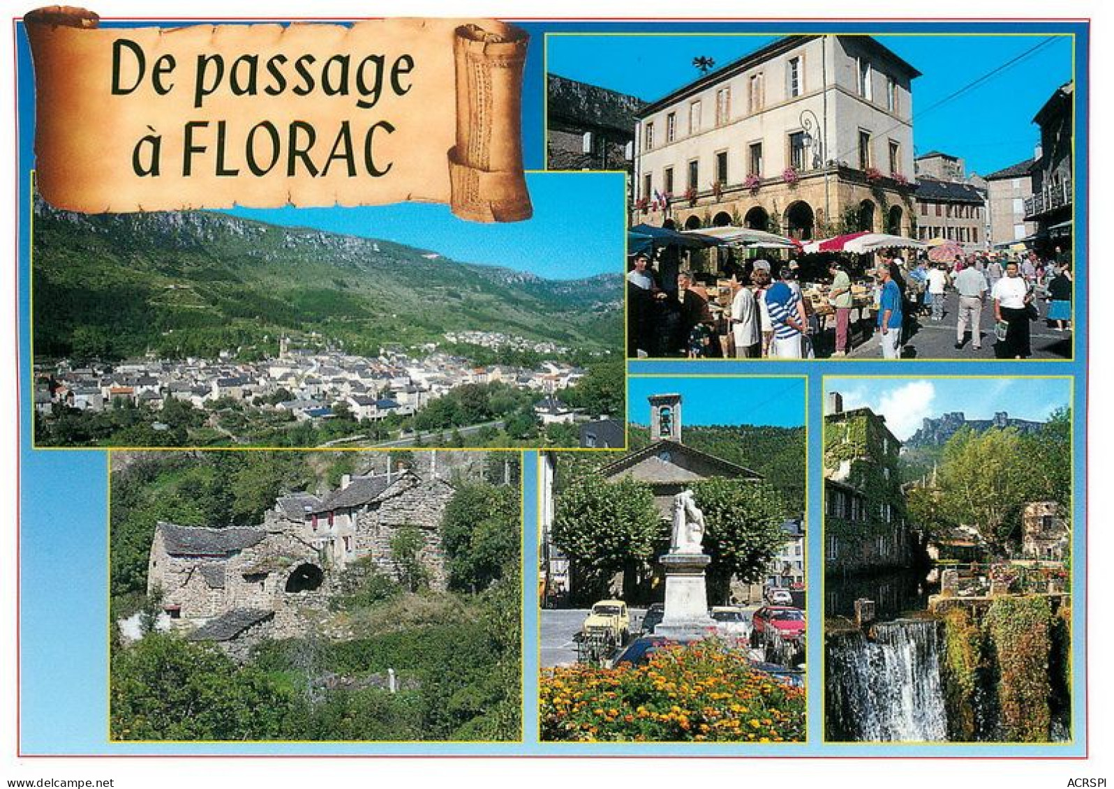 FLORAC   De Passage   38   (scan Recto-verso)MA1898Bis - Florac