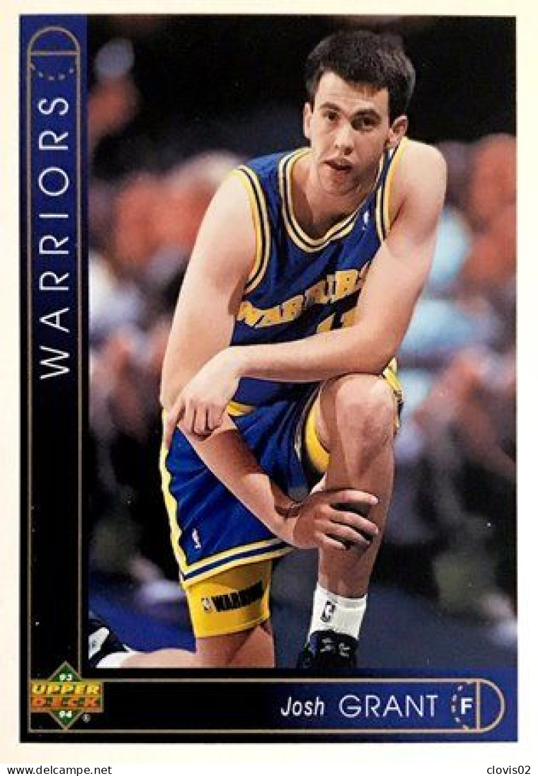 363 Josh Grant - Golden State Warriors - Carte Upper Deck NBA 1993 - Sonstige & Ohne Zuordnung