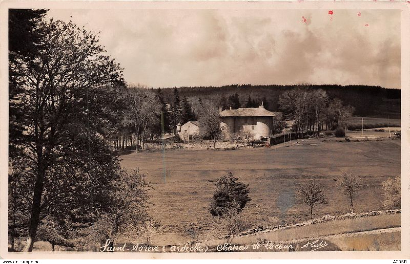 SAINT AGREVE Chateau De Lacour 1(scan Recto-verso) MA1891 - Saint Agrève