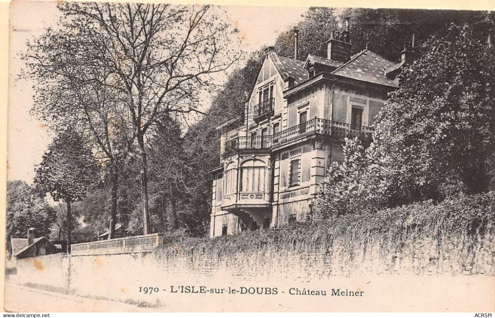 L ISLE SUR LE DOUBS Chateau Meiner 29(scan Recto-verso) MA1892 - Isle Sur Le Doubs