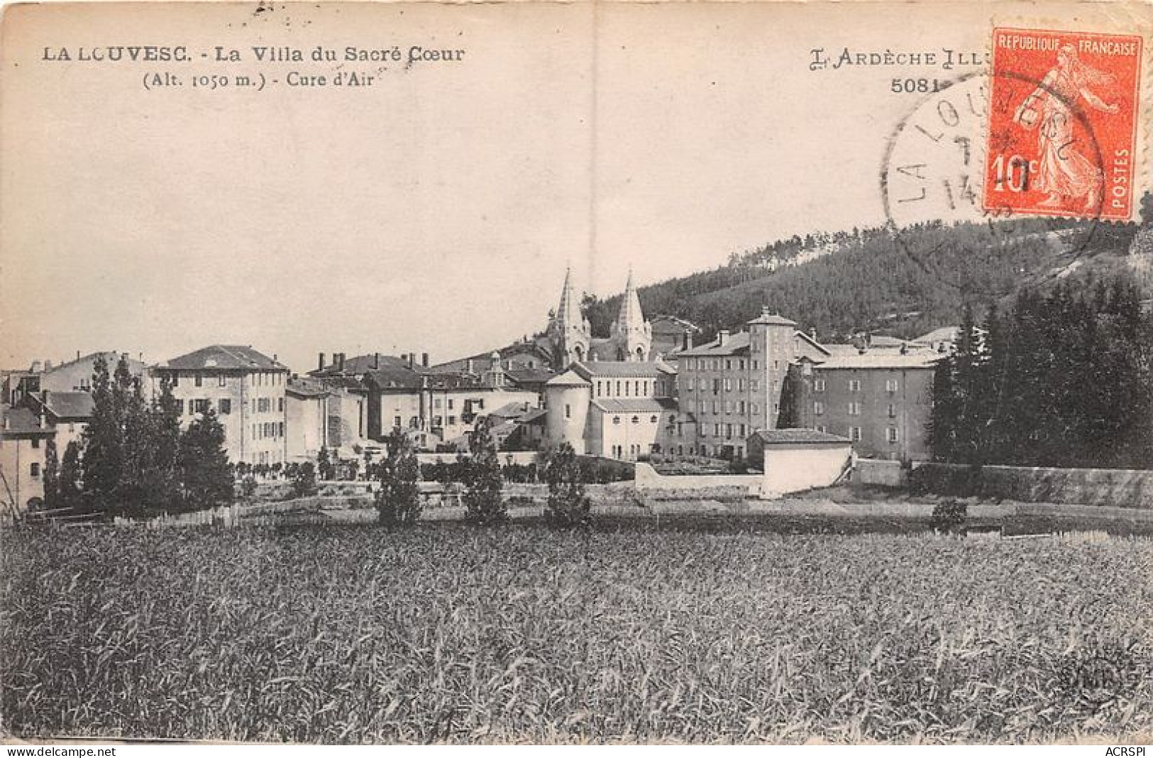 LA LOUVESC La Villa Du Sacre Coeur Cure D Air 20(scan Recto-verso) MA1891 - La Louvesc