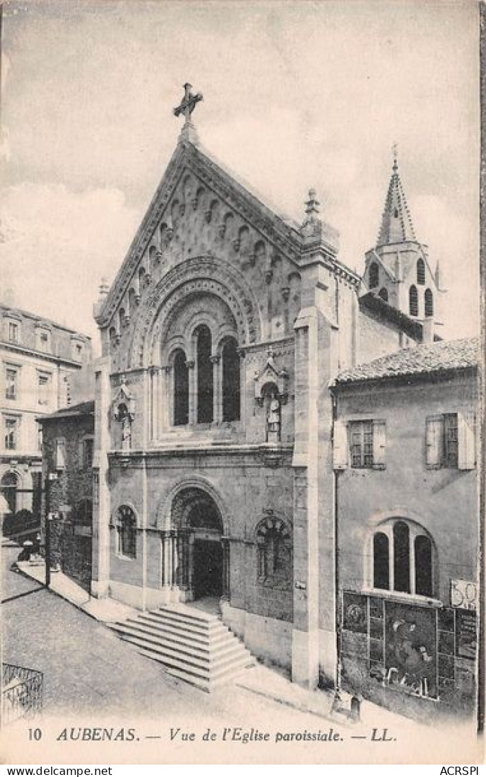 AUBENAS Vue De L Eglise Paroissiale 26(scan Recto-verso) MA1891 - Aubenas