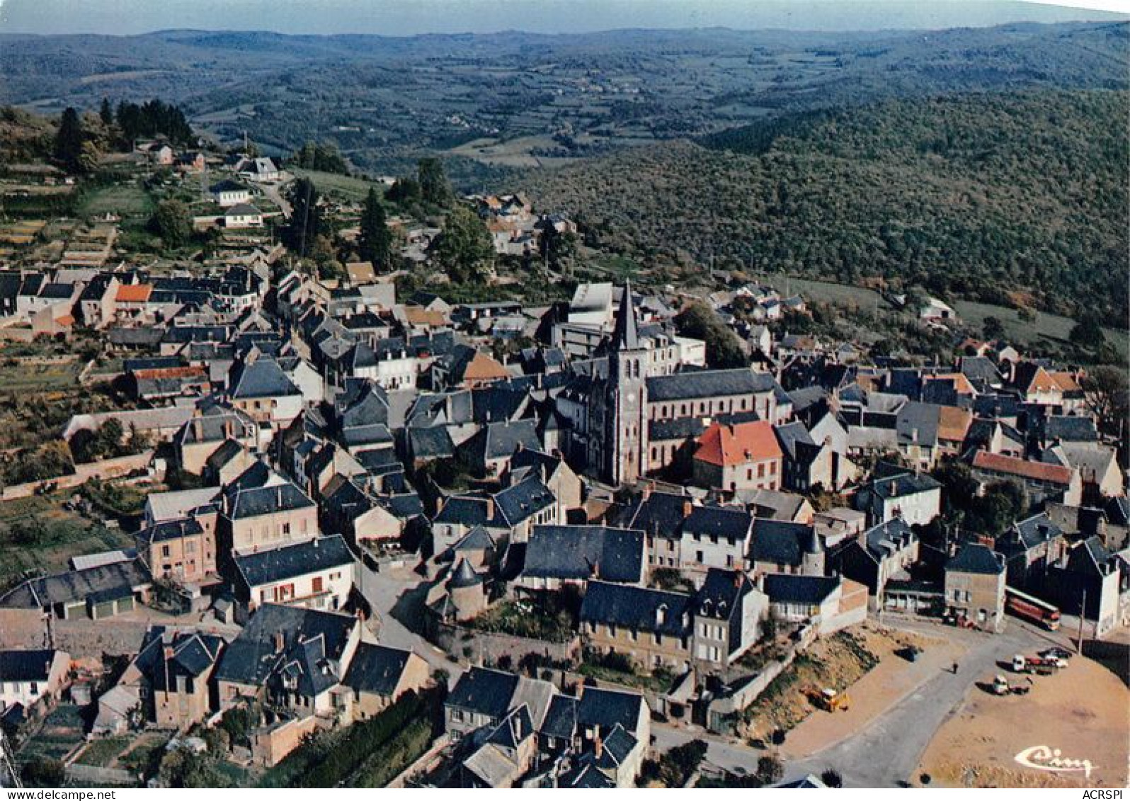 CHATEAU CHINON Vue Generale Aerienne 15(scan Recto-verso) MA1890 - Chateau Chinon