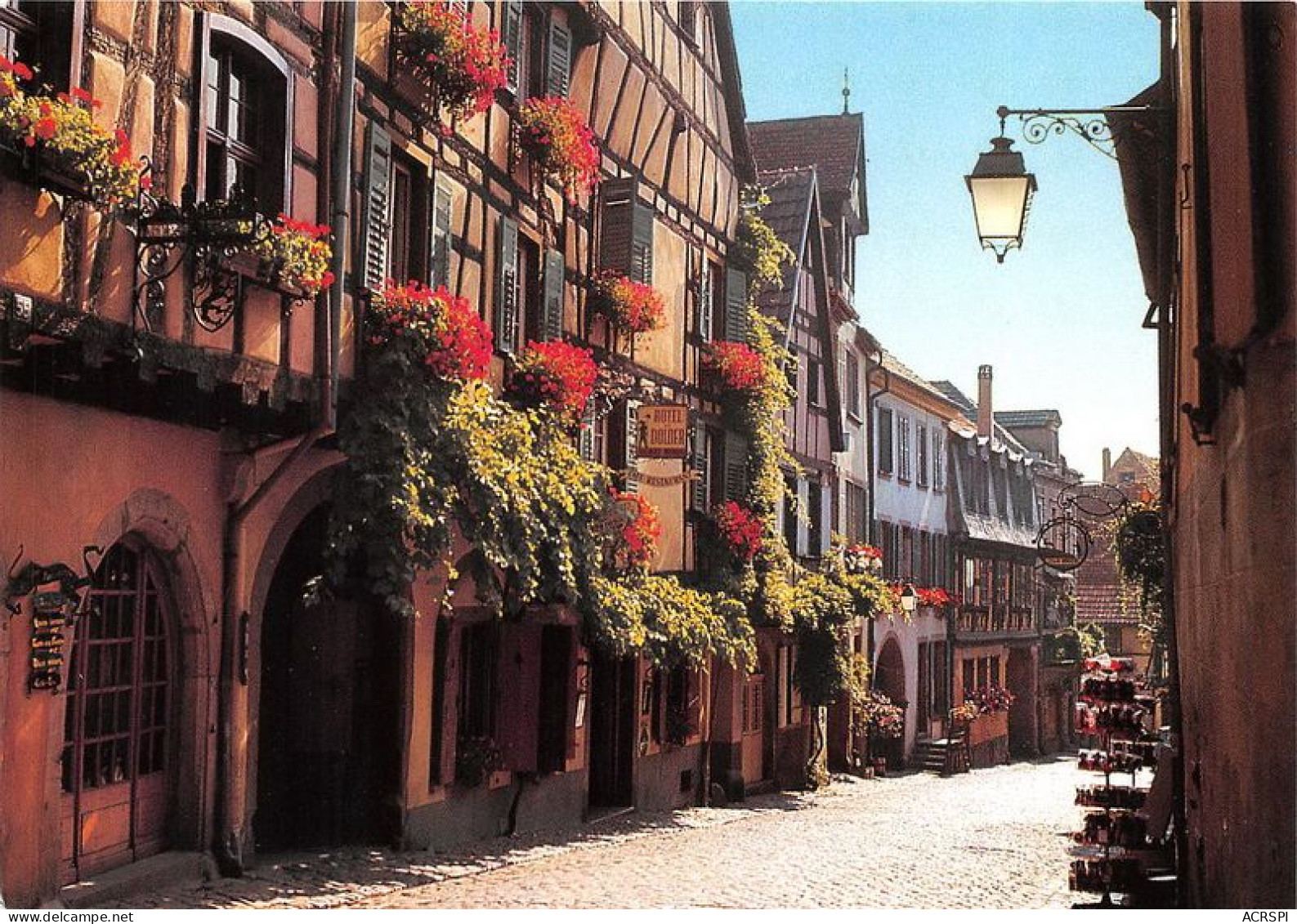 RIQUEWIHR Les Vieilles Maisons Fleuries De La Grand Rue 23(scan Recto-verso) MA1889 - Riquewihr