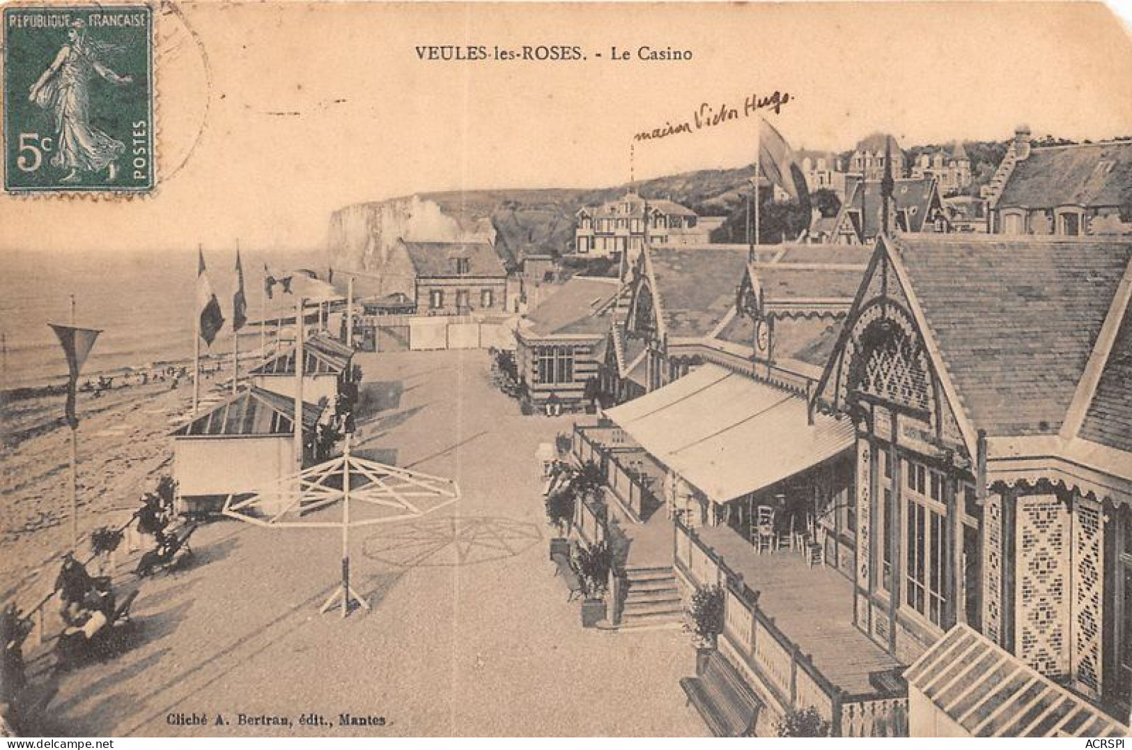 VEULES LES ROSES Le Casino 5(scan Recto-verso) MA1888 - Veules Les Roses