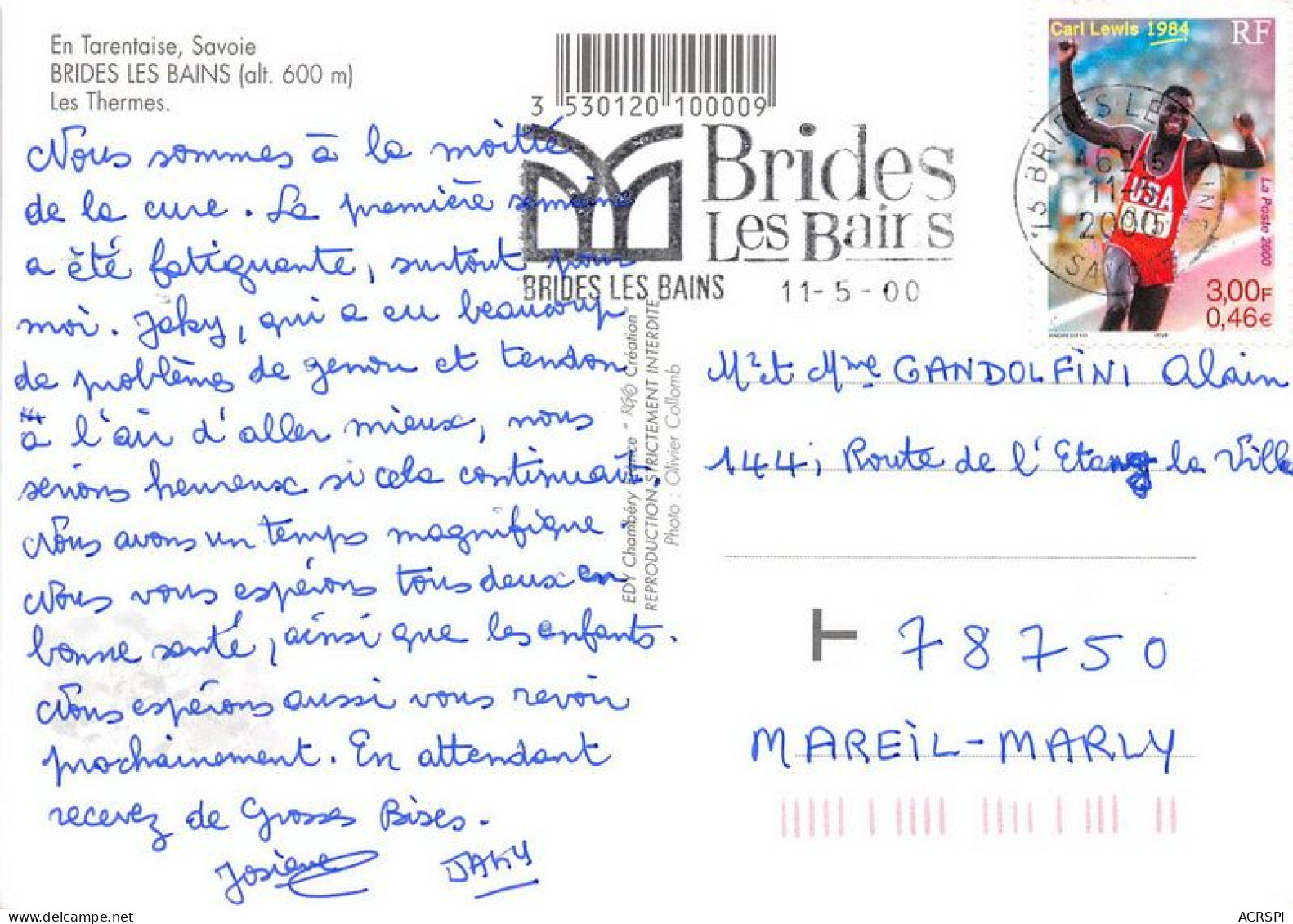 BRIDES LES BAINS Les Thermes 3(scan Recto-verso) MA1886 - Brides Les Bains