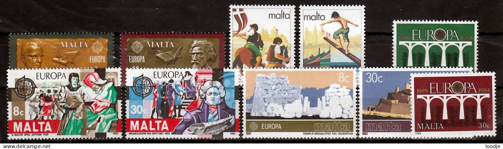 Malta Europa Cept 1980 T.m. 1984 Postfris - Malta