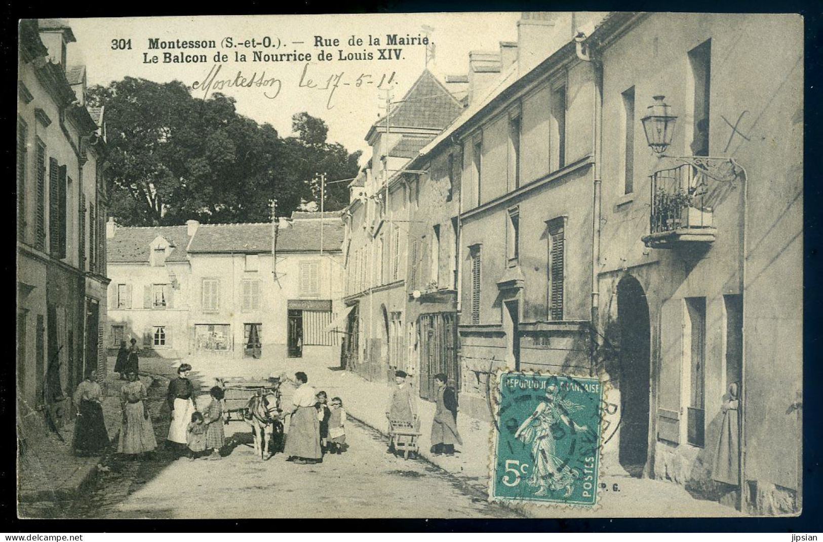 Cpa Du 78 Montesson Rue De La Mairie -- Le Balcon De La Nourrice De Louis XIV  STEP144 - Montesson