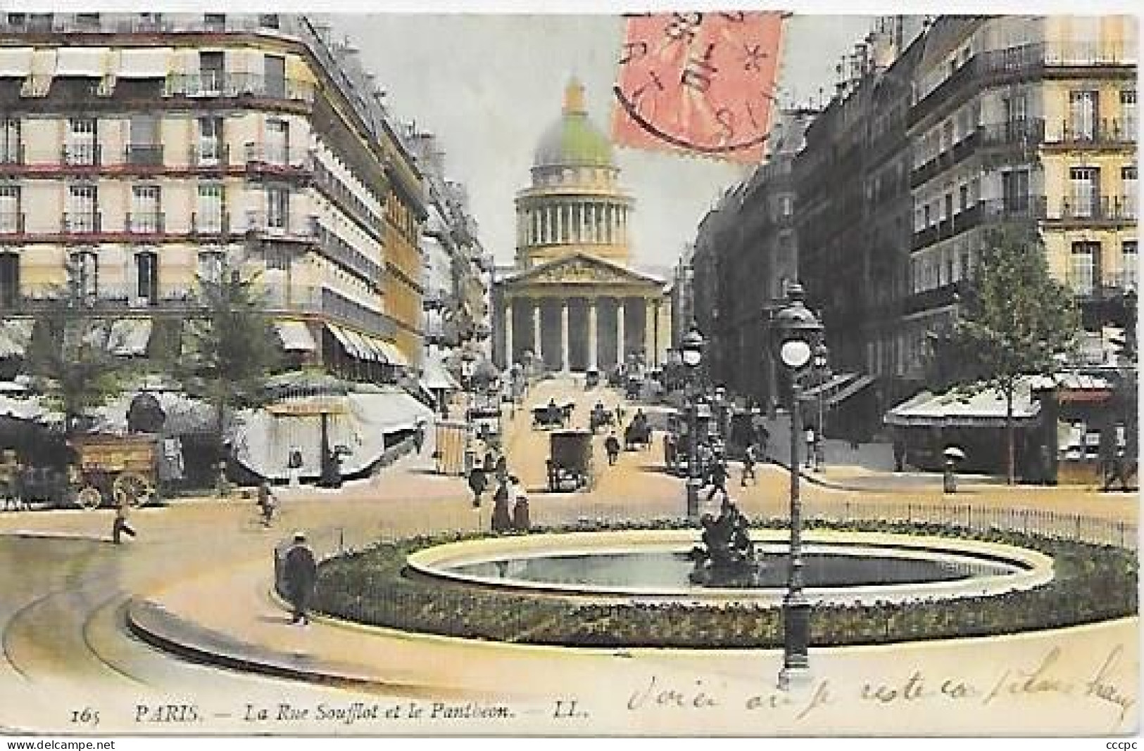 CPA Paris La Rue Soufflot Et Le Panthéon - Arrondissement: 05