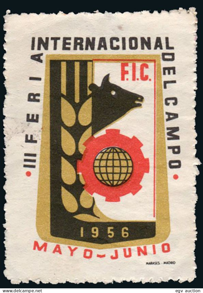 Madrid - Viñetas - 1956 - * S/Cat - "III Feria Internacional Del Campo" - Nuevos