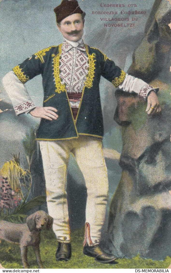 Novoseltzi - Village Man In Traditional Costume Ca.1910 - Bulgarie