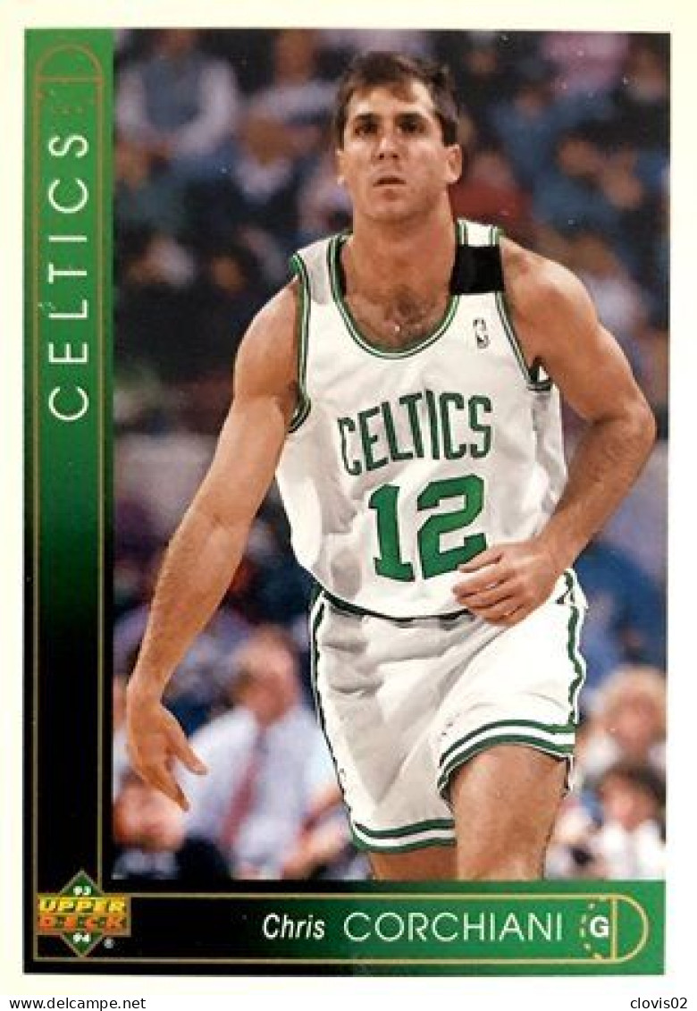387 Chris Corchiani - Boston Celtics - Carte Upper Deck NBA 1993 - Autres & Non Classés