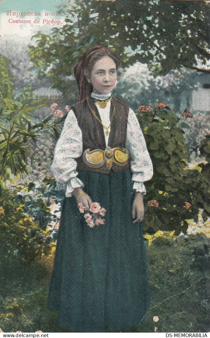 Pirdop - Woman In Traditional Costume Ca.1910 - Bulgarije