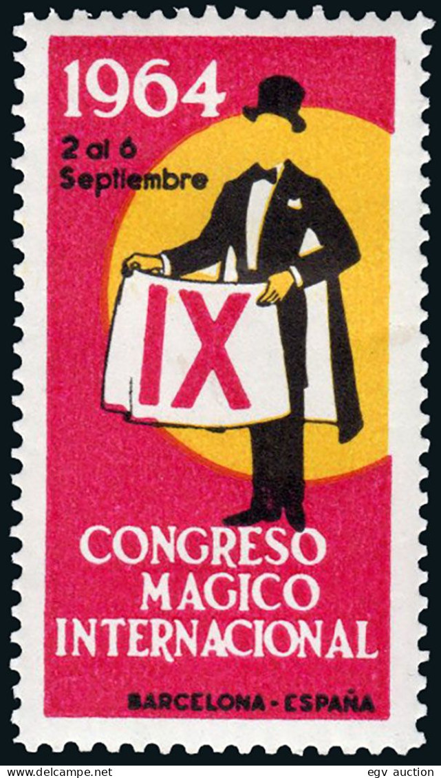 Madrid - Viñetas - 1964 - * S/Cat - "Congreso Mágico Internacional" - Unused Stamps