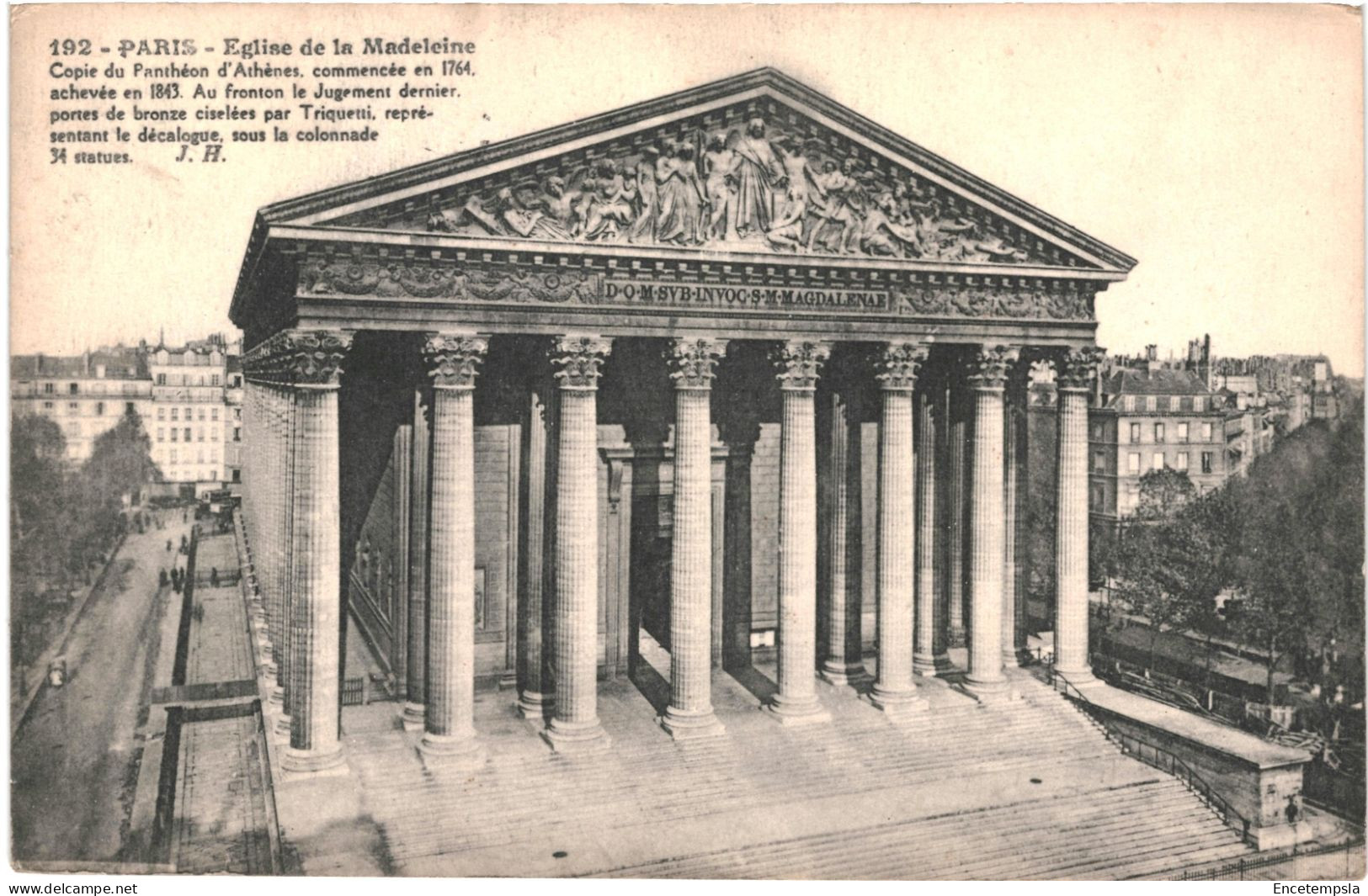 CPA Carte Postale France Paris Eglise De La Madeleine  VM79774 - Eglises