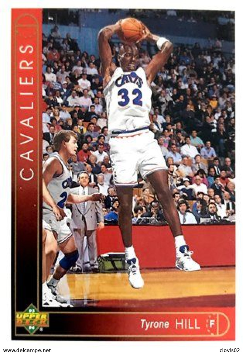 401 Tyrone Hill - Cleveland Cavaliers - Carte Upper Deck NBA 1993 - Andere & Zonder Classificatie
