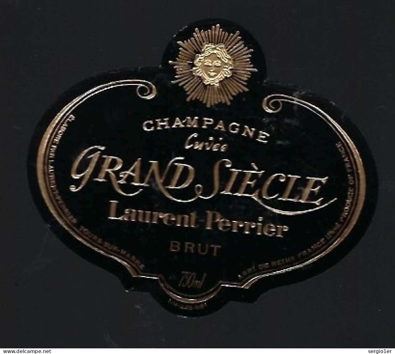 Etiquette Champagne Brut La Cuvée Grand Siècle  Laurent Perrier  Tours Sur Marne Marne 51 " Version1" - Champagner