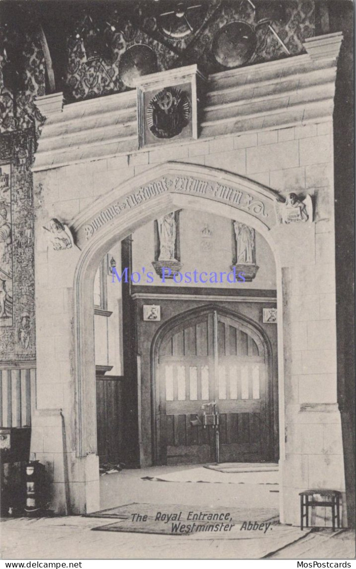 London Postcard - The Royal Entrance, Westminster Abbey  DZ90 - Westminster Abbey