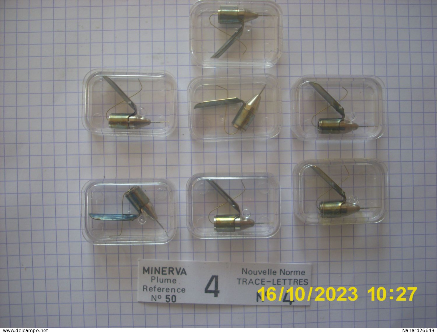 Lot De 7  Plumes MINERVA N°4 - Pens