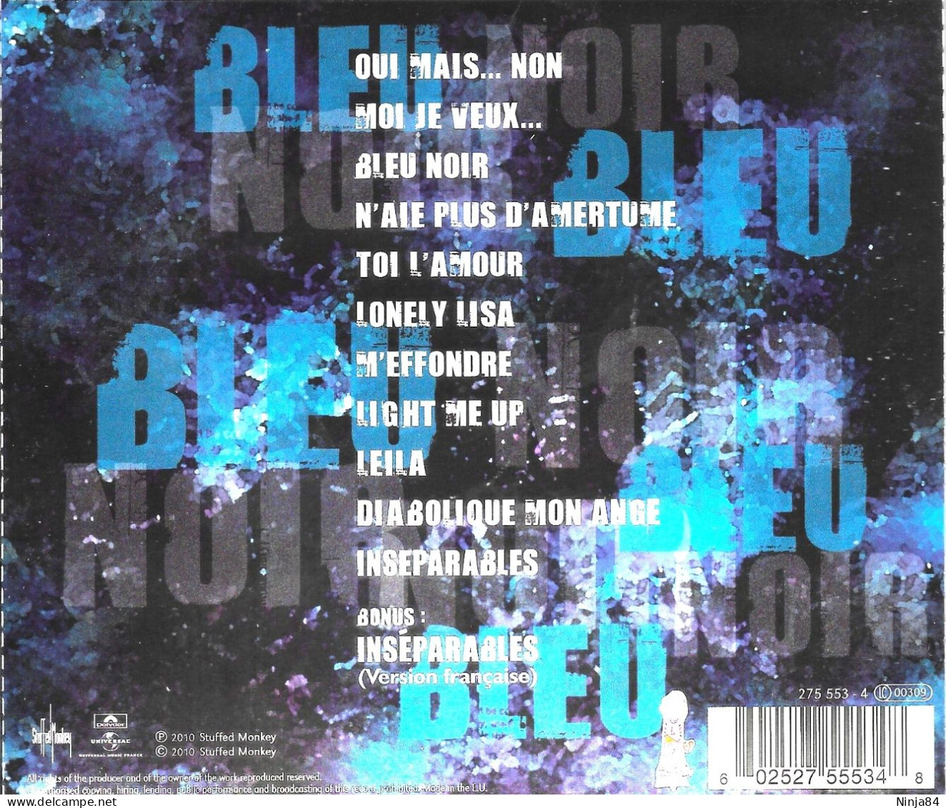 CD Mylène Farmer " Bleu Noir " - Otros - Canción Francesa
