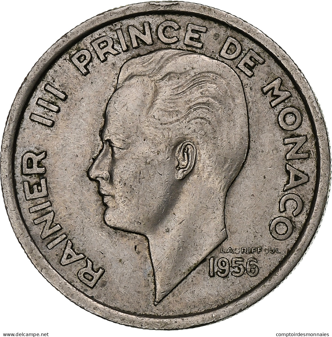 Monaco, Rainier III, 100 Francs, 1956, Paris, Cupro-nickel, TTB+, Gadoury:MC143 - 1922-1949 Luigi II