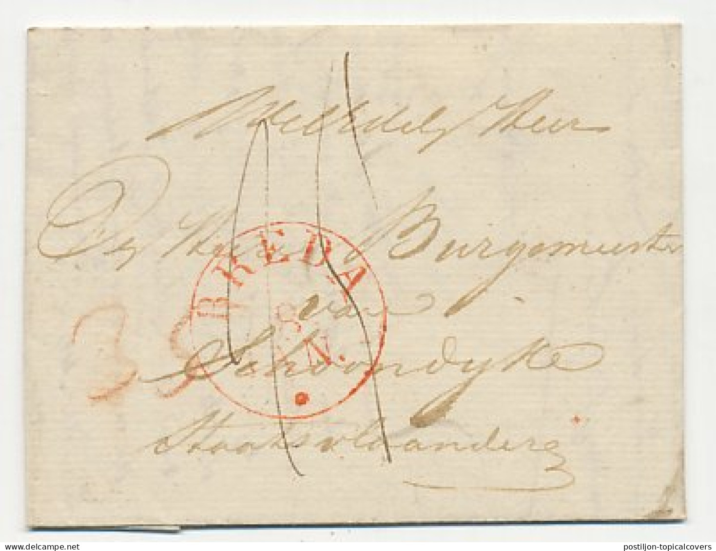 Distributiekantoor Raamsdonk - Breda - Schoondijke 1833 - ...-1852 Voorlopers