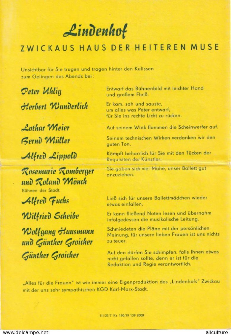 A24729 -  ALLES FUR DIE  FRAUEN  MAGAZINE  DEUTCH 1979 - Sonstige & Ohne Zuordnung