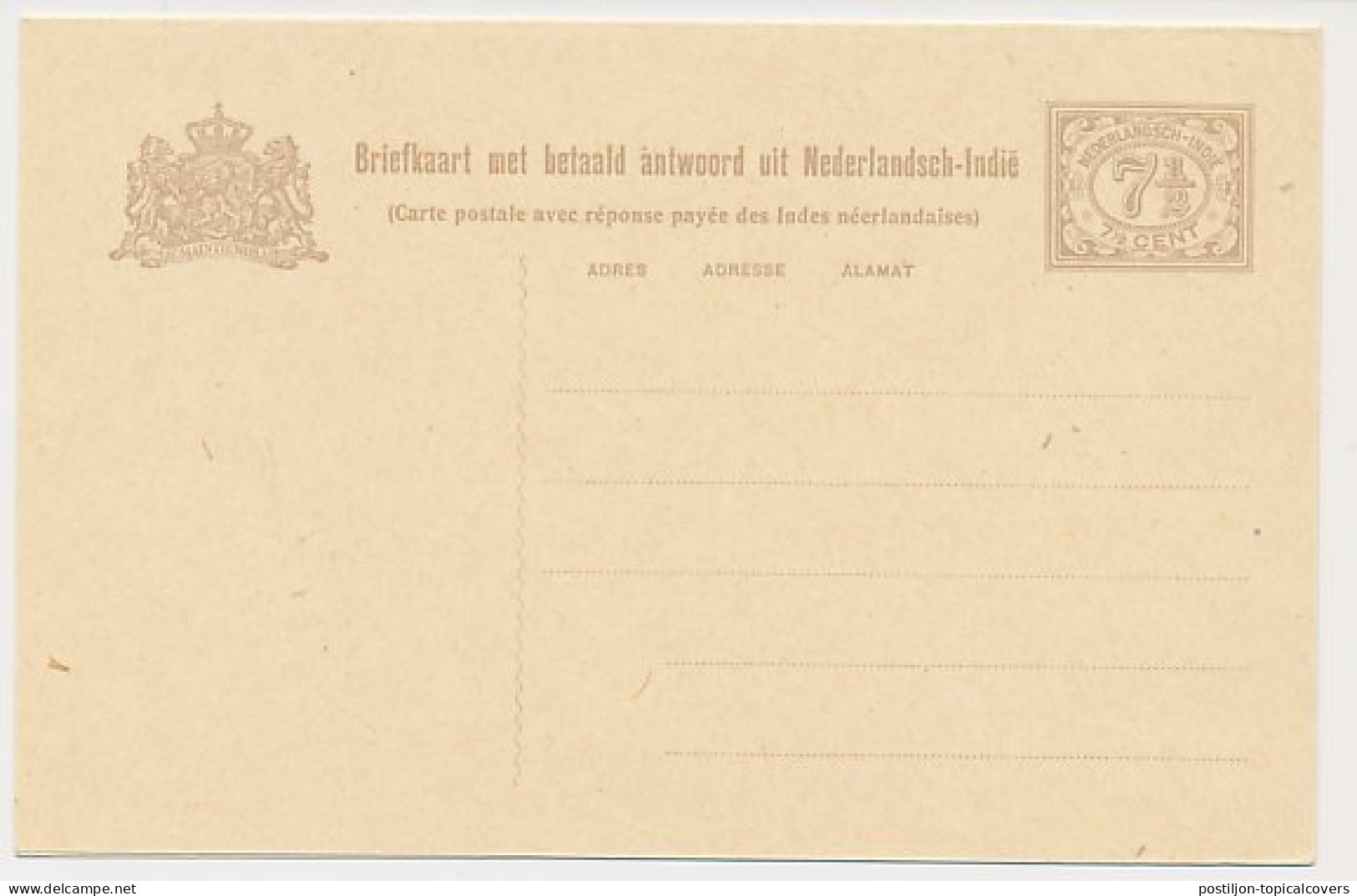 Ned. Indie Briefkaart G. 30 - Netherlands Indies